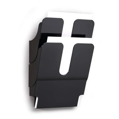 Afbeelding van Durable 170900808060 Folderhouder FlexiPlus 2 A4, 1 set, zwart, met een lange levensduur.