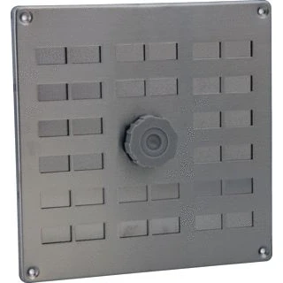 Afbeelding van Nedco rvs schuifrooster 200 x mm met gaas+draaiknop