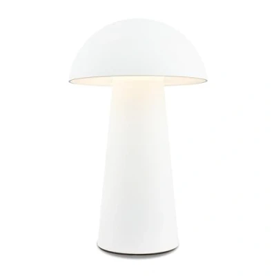 Afbeelding van BRILONER LED mini tafellamp draadloos met touch, traploos dimbaar, IP44, bedlampje, leeslamp, lamp, campinglamp, tafellamp, oplaadbare buitenlamp, 12x19,5 cm (DxH), wit
