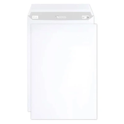 Afbeelding van Clairefontaine 8050C Doos met 250 witte enveloppen C4 formaat 229x324 mm Zelfklevend 90 g/m².