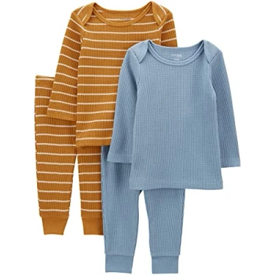 Afbeelding van Simple Joys by Carter&#039;s Trui voor babyjongens (verpakking van 2), Goud/Blauw, 0 Maanden