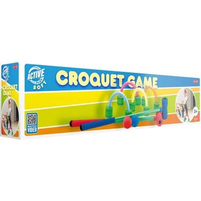 Afbeelding van TACTIC croquetspel junior 64 x 8,8 cm foam 9 delig