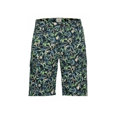 Afbeelding van camel active MIT Alloverprint Shorts, Heren, Maat: 42, Night blue