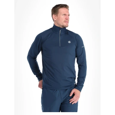 Afbeelding van Dare 2b Fuse Up II Mens Core Strech voor Ski, Wandelen en Trekking alledaagse tussenlaag Gerecycleerde warme rug stretch stof, sneldrogend 1/4 rits