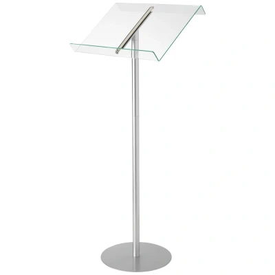 Afbeelding van Deflecto Moderatiestandaard 50x35.5x11.4cm (BXTXH) Transparant/zilver Acryl