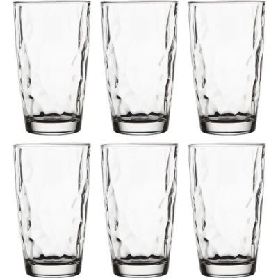 Afbeelding van 12x Drinkglazen voor water/sap/limonade Diamond Dof 470 ml