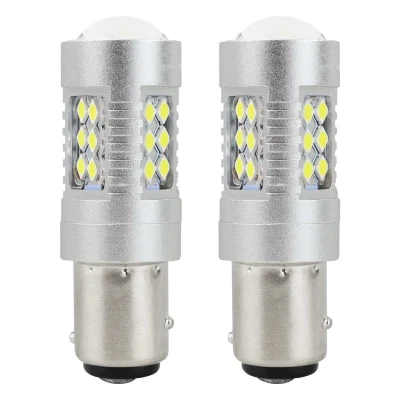 Afbeelding van AMiO LED CANBUS 3030 24SMD 1157 BAY15D P21/5W Wit 12V/24V
