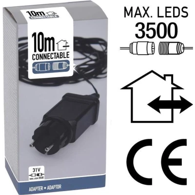 Afbeelding van Startsnoer koppelbare kerstverlichting PerfectLED 10 meter (Max. 1600 LEDs, Binnen/Buiten)