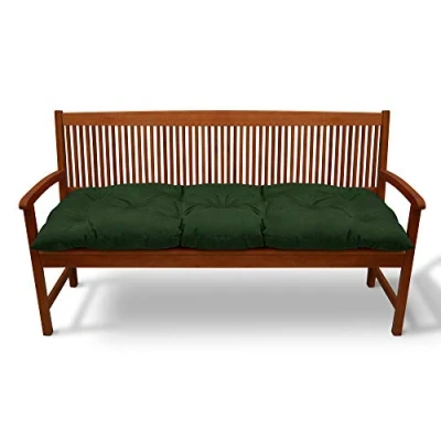 Afbeelding van Beautissu Bankkussen Flair BK Zitkussen Tuinkussen 120x50x8 cm groen kussen voor tuinbank