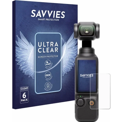 Afbeelding van Savvies Screenprotector voor DJI Osmo Pocket 3 Folie Beschermfolie transparant (6 Stuks)
