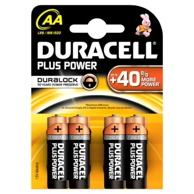 Afbeelding van Duracell Plus Power batterij MN1500 AA 1.5V (4st)