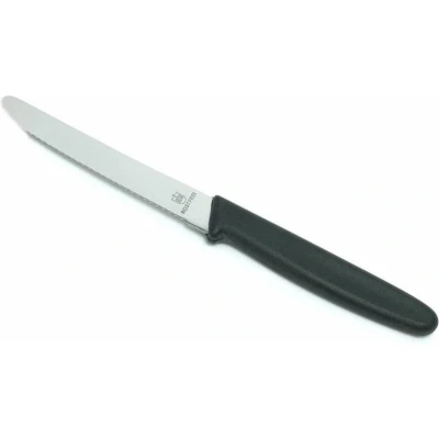 Afbeelding van RÖR Solingen Tafelmes RVS Lemmet 10.5 cm Zwart Kunststof