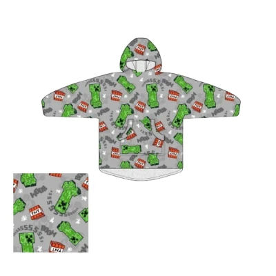 Afbeelding van Minecraft Hoodie Fleece Deken, Boom! Volwassen (One Size) Polyester