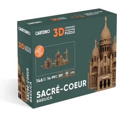 Afbeelding van Cartonic 3D SACRÉ COEUR BASILICA Puzzel Speelgoed DIY Creatief Karton kinderen en volwassenen puzzels decoratie