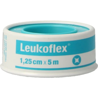 Afbeelding van Leukoflex Hechtpleister 5m X 1.25cm, 1 stuks