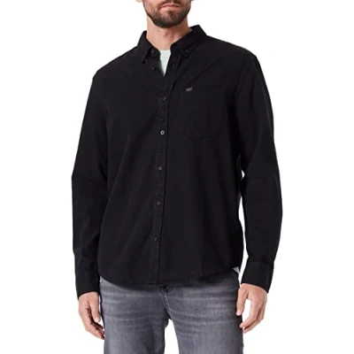 Afbeelding van Lee Button DOWN Overhemd, Heren, Maat: 40, Black