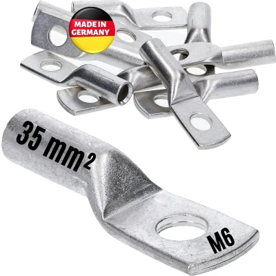 Afbeelding van 10 stuks Kalitec DR35 6 perskabelschoen 35mm² M6 I connector volgens DIN 46235 Made in Germany