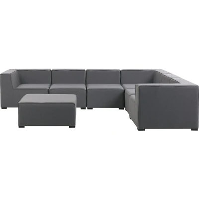 Afbeelding van Beliani AREZZO Loungeset Grijs Polyester
