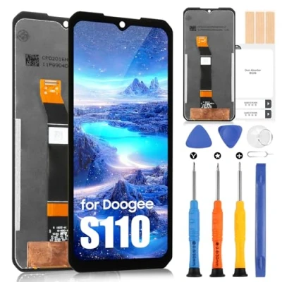 Afbeelding van LCD scherm voor Doogee S110 display 2023 6,58 inch digitizer touchscreen, vervanging, volledige montage, met reparatiekit