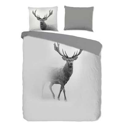 Afbeelding van Dekbedovertrek GREY DEER 140x200/220 cm