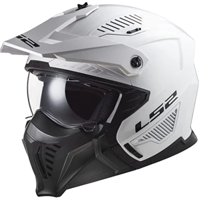 Afbeelding van LS2 Helm Drifter Solid OF606 metallic wit maat S