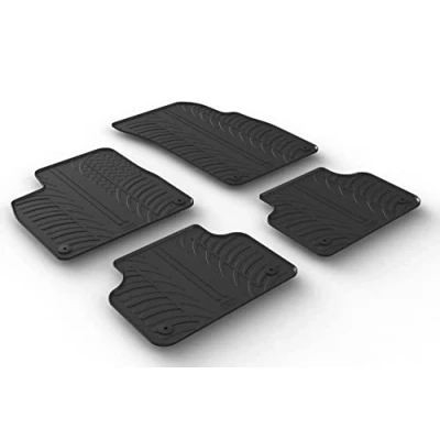 Afbeelding van Gledring Rubbermatten passend voor Audi Q7 6/2015 &amp; Q8 5/2018 (T profiel 4 delig + montageclips)