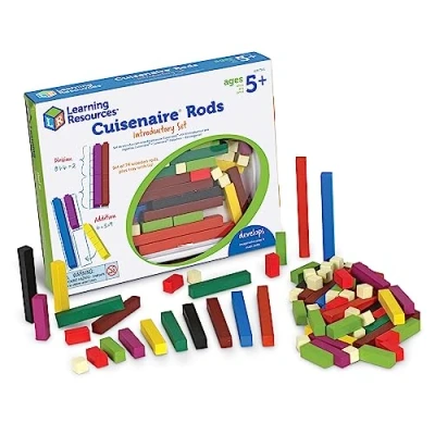 Afbeelding van Learning Resources Cuisenaire staven Houten Inleidend Set 74 Pak