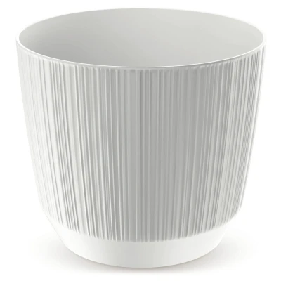 Afbeelding van Prosperplast plantenpot/bloempot kunststof parel wit D19,5 x H17 cm