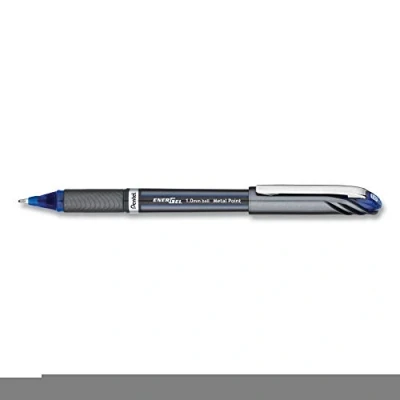 Afbeelding van Pentel 1.0mm Energel Plus Roller Pen met Metallic Effect Barrel Blauw