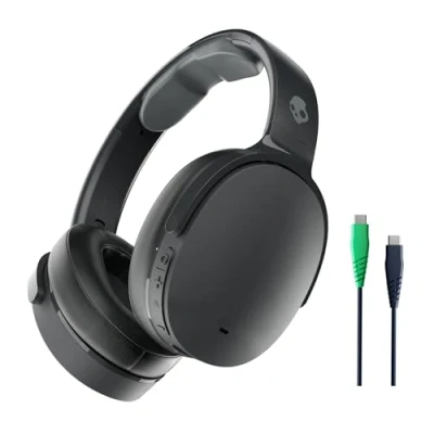 Afbeelding van Skullcandy Hesh ANC Draadloze over ear koptelefoon met ruisonderdrukking, een accuduur van 22 uur, microfoon, ondersteuning voor iPhone/Android en Bluetooth apparaten Zwart