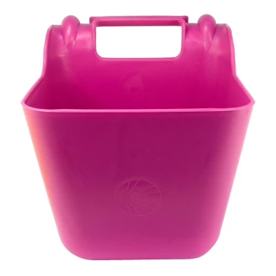 Afbeelding van Ok Plast Voerbak met ophangbeugel 14 L Roze