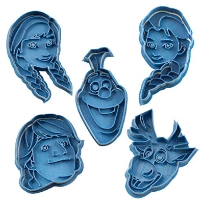 Afbeelding van Cuticuter Frozen koekjesuitsteker, blauw, 16 x 14 1,5 cm, 5 stuks