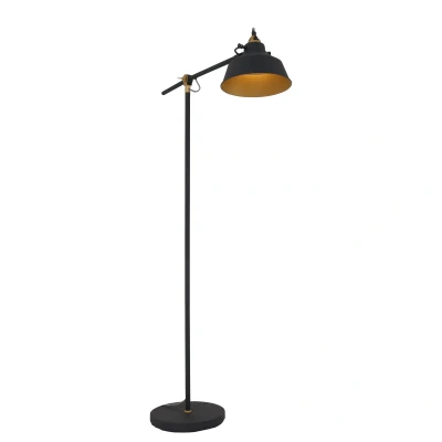 Afbeelding van Mexlite vloerlamp 1 lichts 65x172 cm zwart