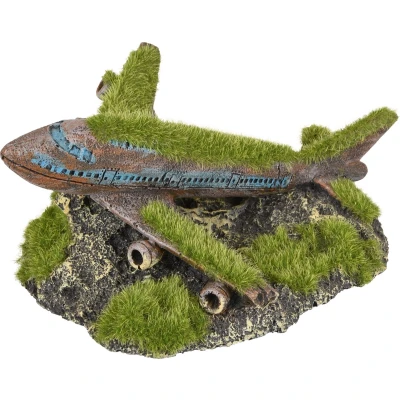 Afbeelding van Aquarium decoratie Kozma Vliegtuig 16 x 12 7 cm