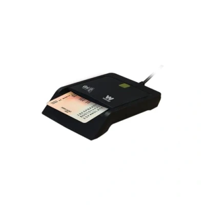 Afbeelding van Woxter elektronische ID kaartlezer, zwart, intelligente identiteitskaart, DNI 3.0 en 4.0, plug &amp; play, compatibel met pc Mac