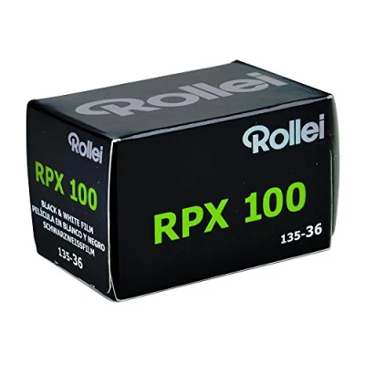 Afbeelding van Rollei RPX 100 zwart wit negatieve film, 35 mm, 36 opnames, veelzijdig inzetbaar met flexibele belichting en fijne korrel