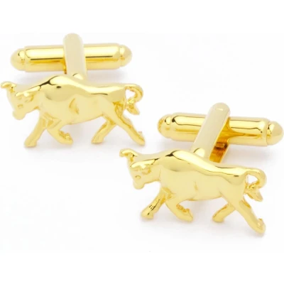 Afbeelding van Manchetknopen Stier Stieren Hoog Detail Goud