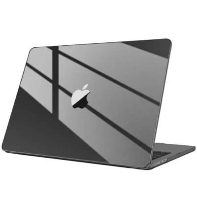 Afbeelding van Fintie Hoes compatibel met MacBook Pro 14 inch (2024 2021) A3112 A3401 A3185 A2992 A2918 A2779 A2442 M4 M3 M2 M1 Pro/Max, beschermhoes inch, kristalzwart (ultradun)