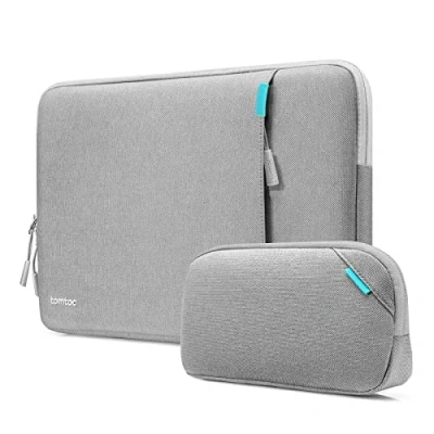 Afbeelding van tomtoc 360 Hoes sleeve voor 14 inch Nieuwe MacBook Pro M3/M2/M1 Pro/Max A2992 A2918 A2779 A2442 2023 2021, allround bescherming, schokbestendig, waterafstotende laptophoes met accessoires tas
