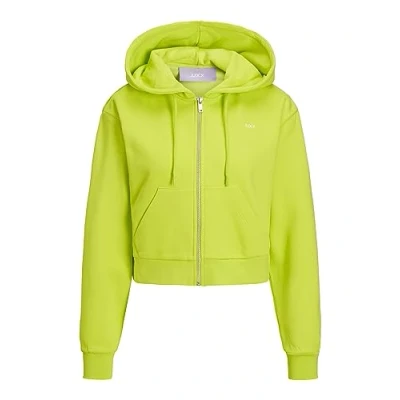 Afbeelding van JJXX BBIE REG LS Every HOOD NOOS Sweater met rits, Dames, Maat: Large, Lime punch