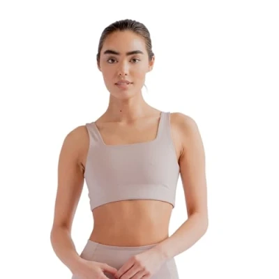 Afbeelding van Girlfriend Collective Tommy Sports Bra, Women’s Bra Cropped, Square Neck, Without padding and underwire, Perfect for Boxing, Running, Training, Sizes XXS 6XL
