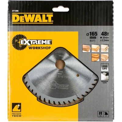 Afbeelding van DeWalt Accessoires Cirkelzaagblad (accu/invalzaag), 165x20x48t, trapezium, kerf 2,0mm, Laminaten DT1086 QZ