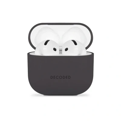 Afbeelding van Decoded Silicone AirCase AirPods 4 (2024) Charcoal