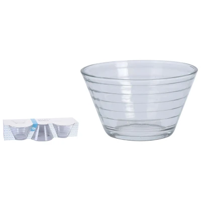 Afbeelding van Schaal glas set van 3 stuks