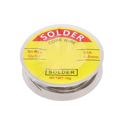 Afbeelding van MC POWER Soldeertin op rol, 0,5 mm, 10 g, loodvrij (99,3% Sn 0,7% Cu 2% Sb)