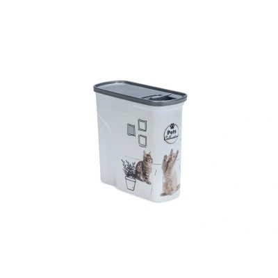 Afbeelding van Curver PetLife Voedercontainer 2 kg droogvoercontainer voor katten voorraadcontainer dierenvoeding 20,5 x 8,6 19,40 cm