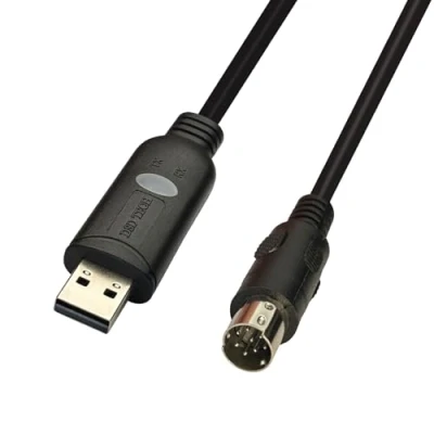 Afbeelding van DSD TECH SH P8V USB RS422 Programmeerkabel voor Mitsubishi PLC FX3U en FX Series 4,9 voet