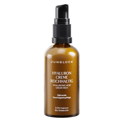 Afbeelding van JUNGLÜCK Hyaluron crème Rich Rijke, voedende voor intensieve hydratatie 50 ml