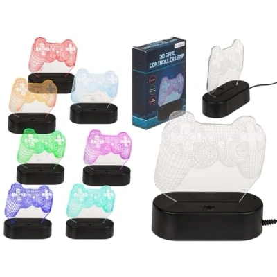 Afbeelding van Out of the blue 3D lamp, game controller, met 6 leds, ca. 14,6 cm, van kunststof, USB kabel, in geschenkdoos