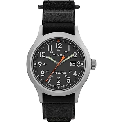 Afbeelding van Timex Mannen Analoog Horloge Met Stoffen Band Expedition Scout, Ip Staal, Expeditie Scout 40 mm